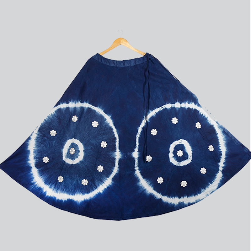 SHIBORI INDIGO SKIRT - Image 3