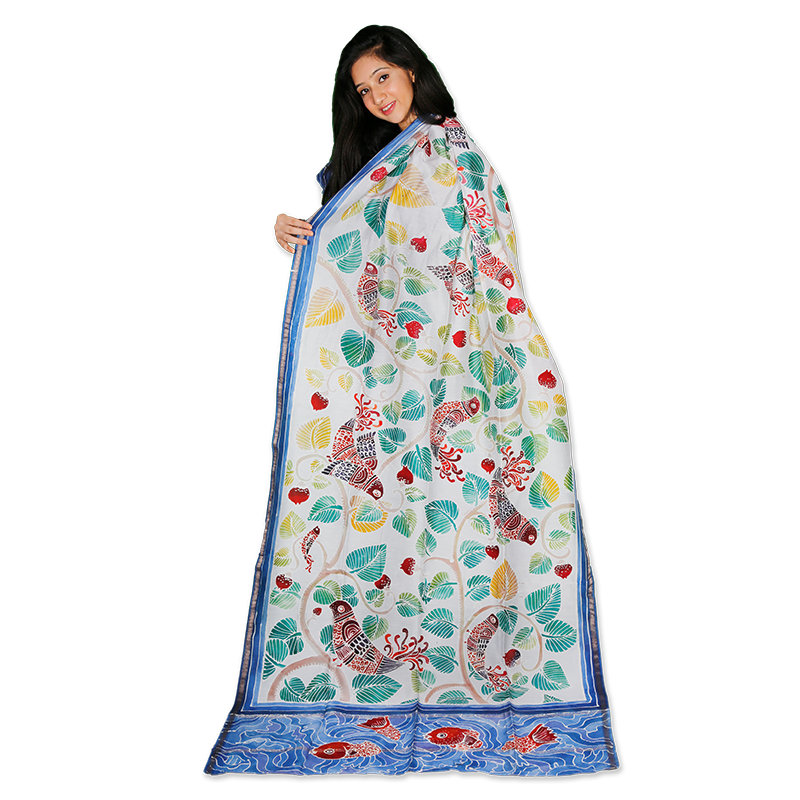 SILK DUPATTA - ENTHRALLING NATURE
