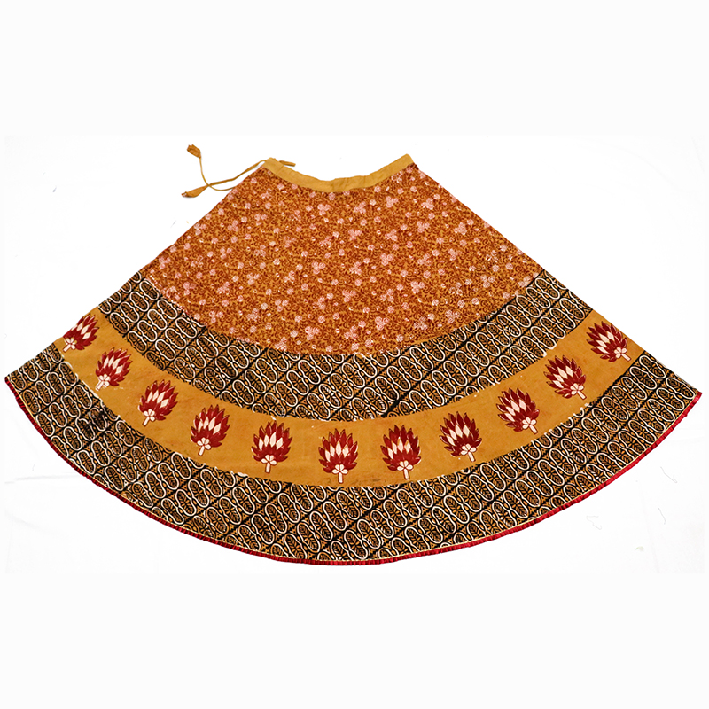 SKIRT IN ALIZARIN & POMEGRANATE PEEL NATURALDYE