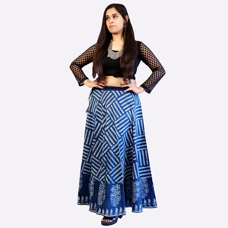 SKIRT- IN INDIGO