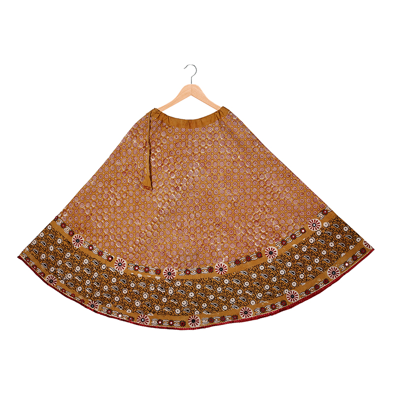 SKIRT WITH MIRROR WORK