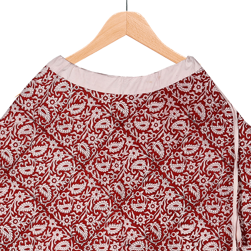 SMALL MANGO BROAD BORDER HAND PRINTED SKIRT - Image 3