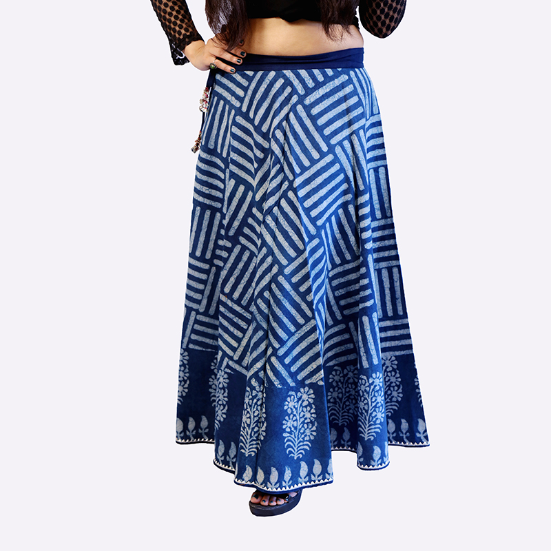 SKIRT- IN INDIGO - Image 2