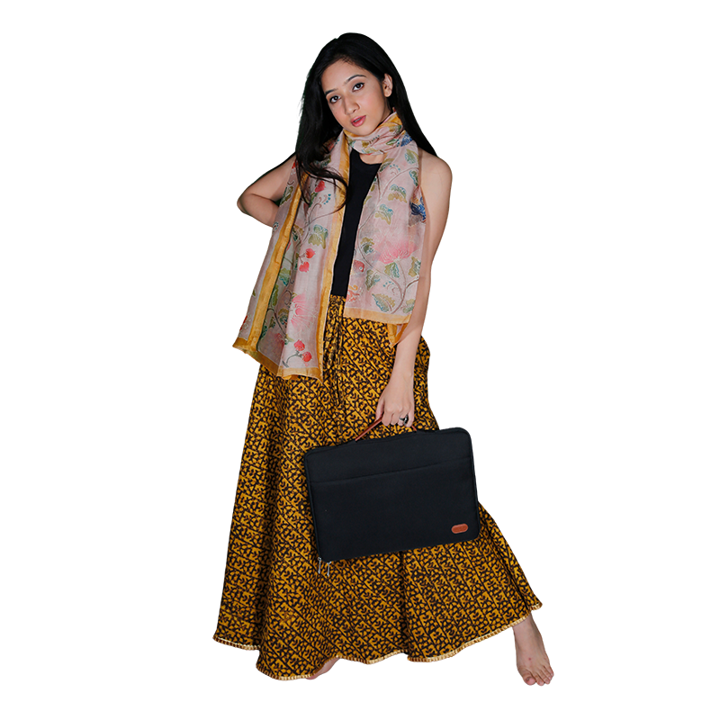 2 IN 1 Hand Crafted Cotton Skirt - Image 2