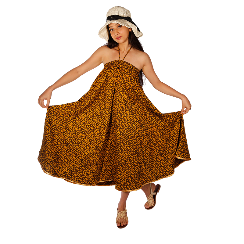 2 IN 1 Hand Crafted Cotton Skirt - Image 4