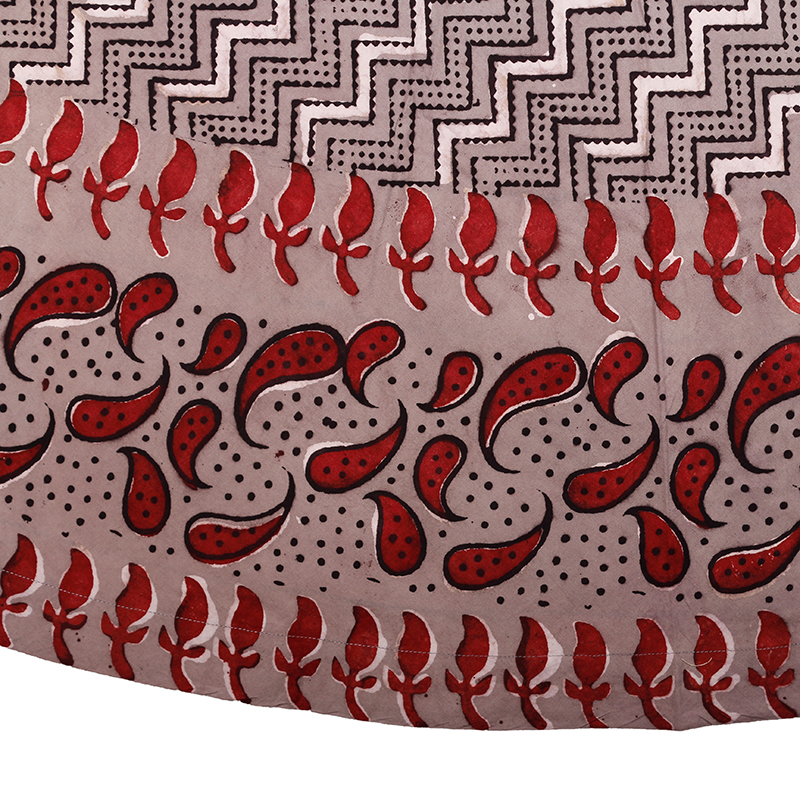 SKIRT WITH LEHERIYA PRINT - Image 3