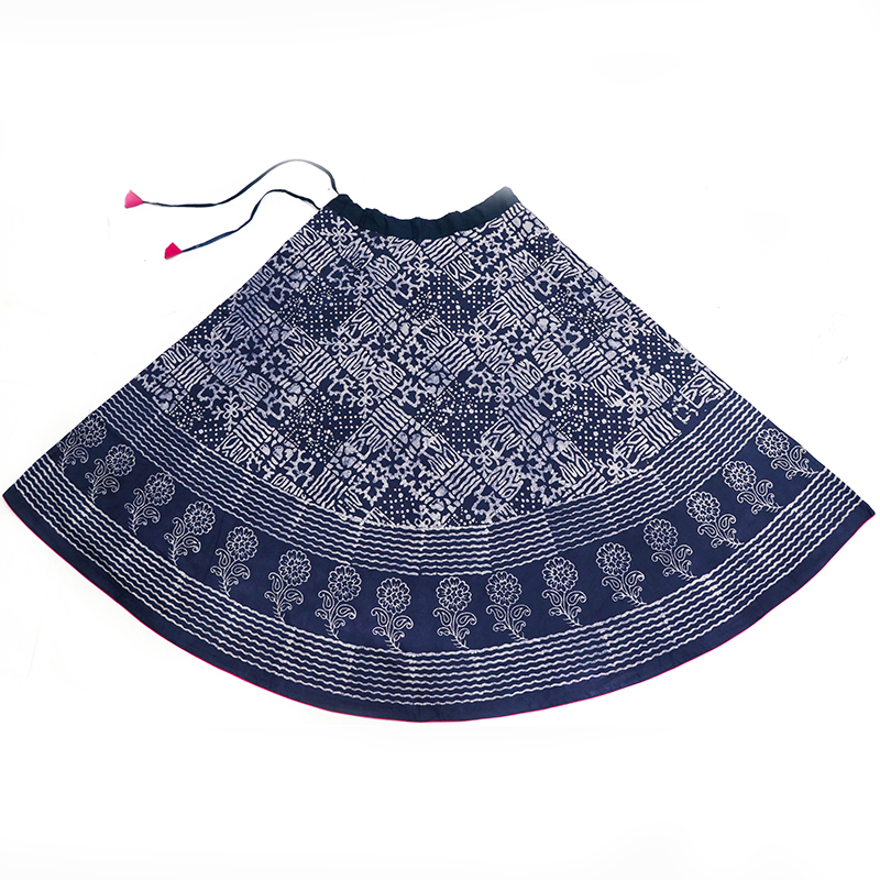 SKIRT IN COOL PURPLISH BLUE