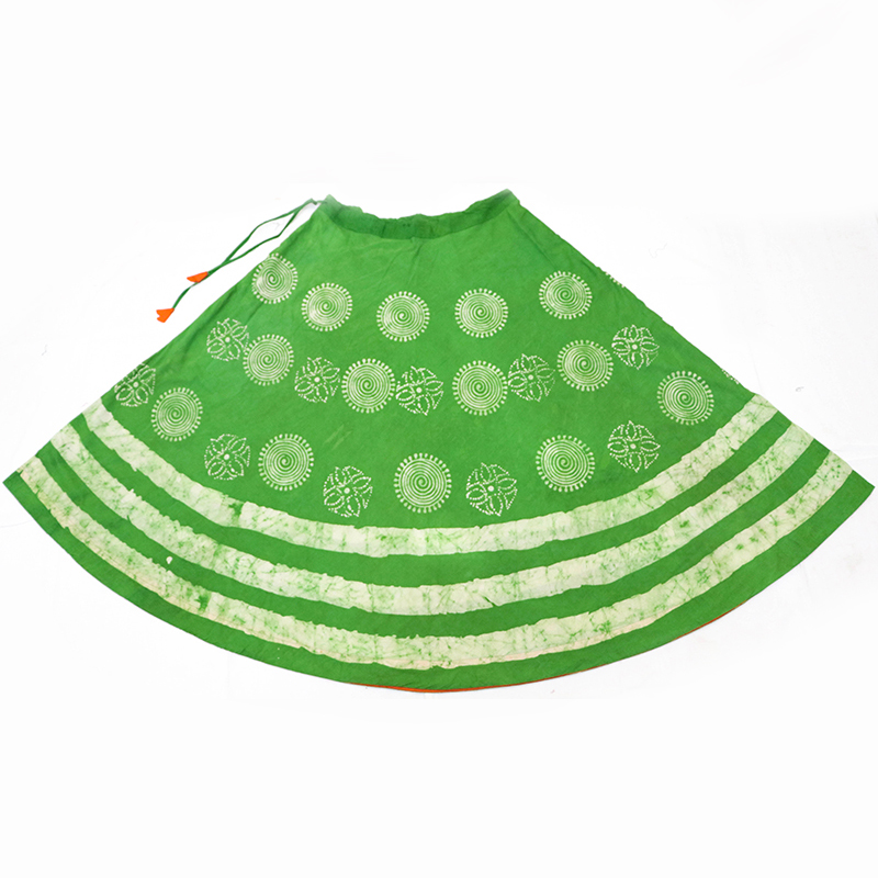 SKIRT IN PARROT GREEN