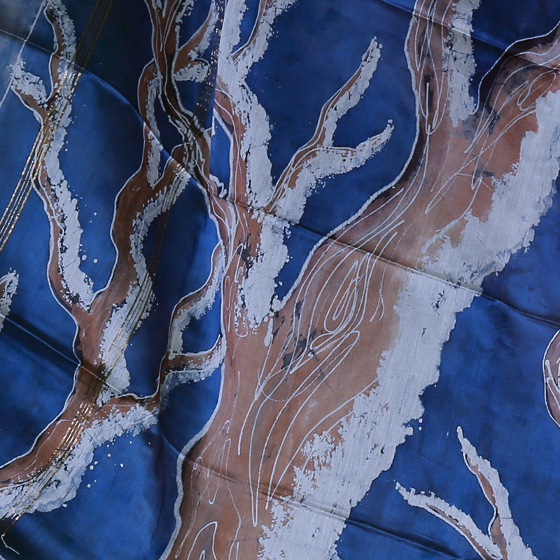 SILK DUPATTA - SNOWY OWL - Image 6