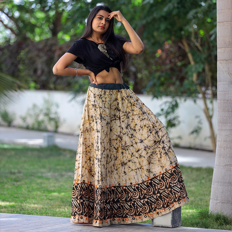 Embroidered Batik Skirt