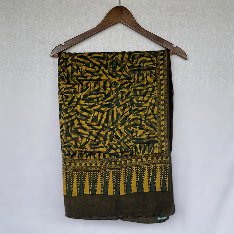 ABSTRACT DESIGN AJRAKH STOLE - Image 2