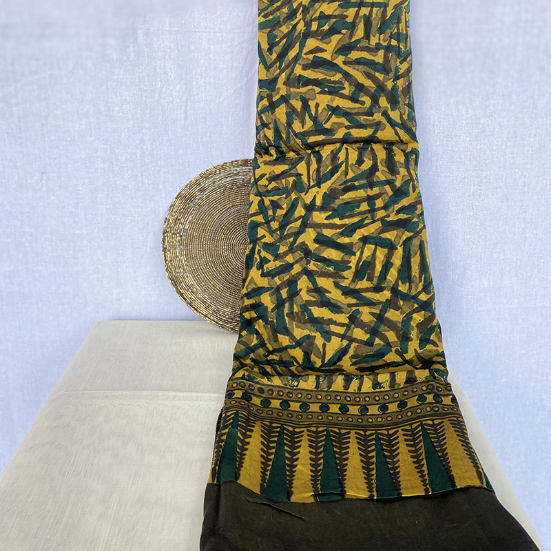 ABSTRACT DESIGN AJRAKH STOLE - Image 3
