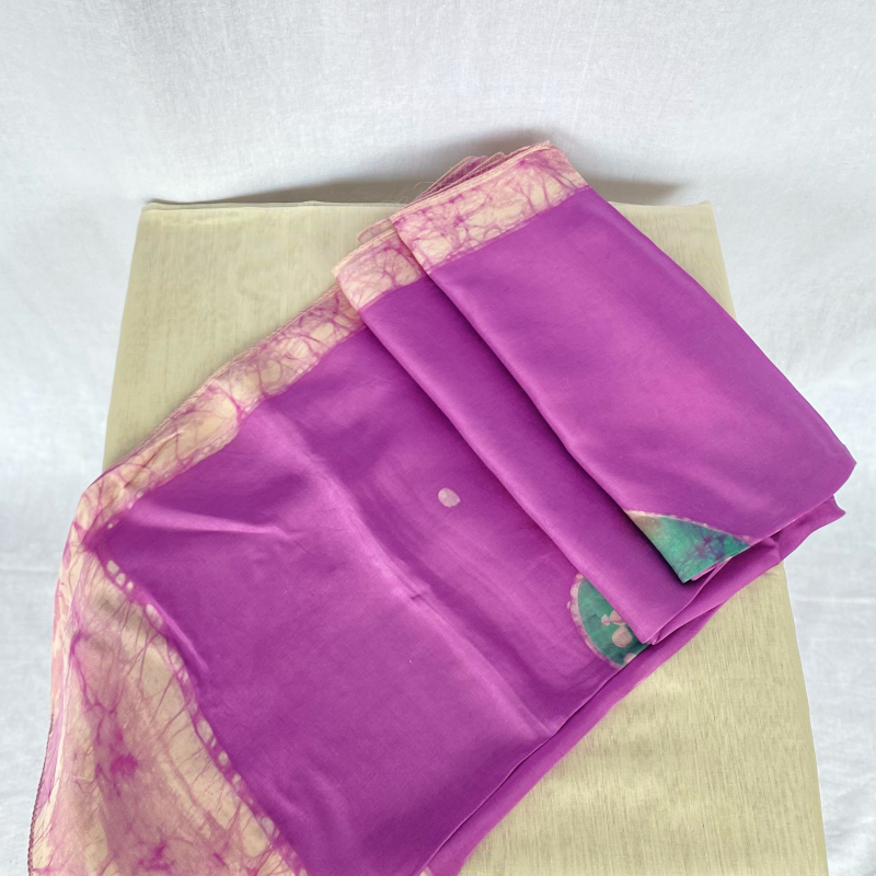 Purple batik stole - Image 2