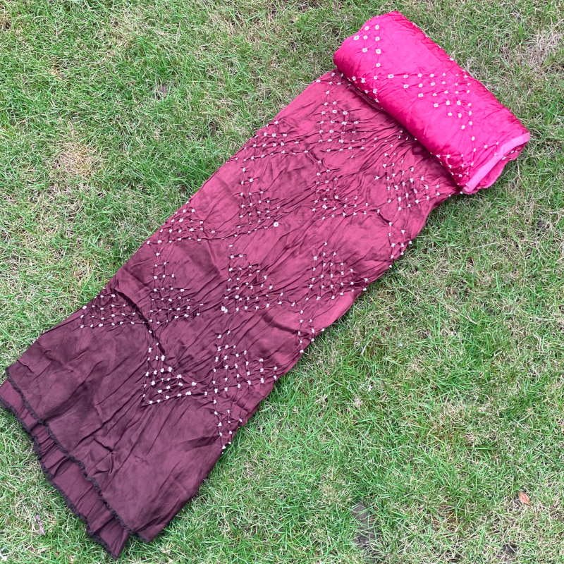 Shaded bandhej dupatta