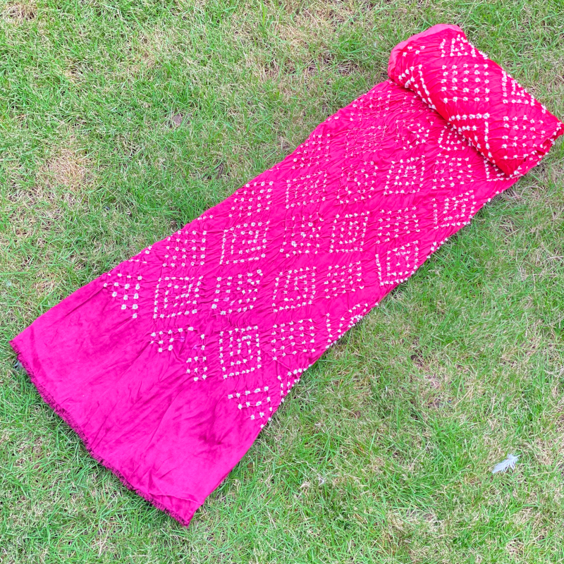 Bandhej dupatta in modalsilk