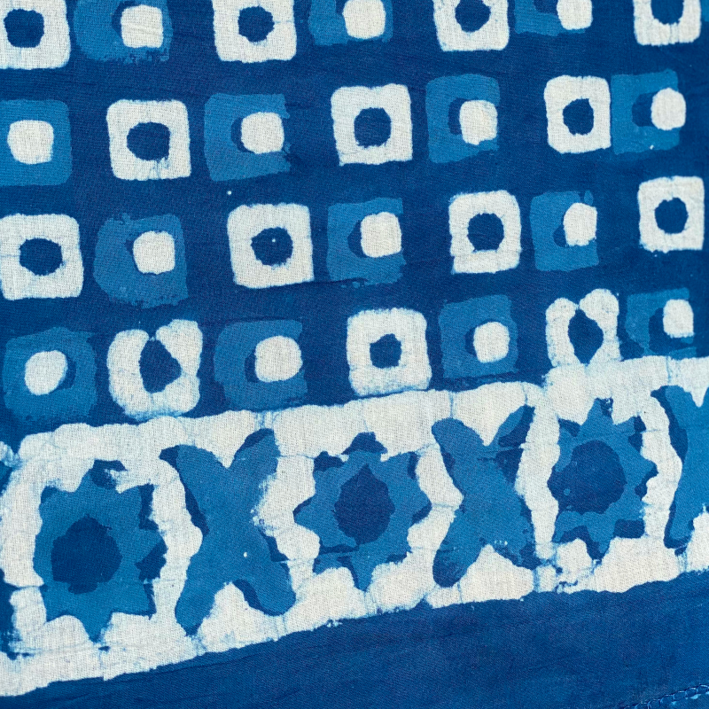 Indigo cotton scarf - Image 2