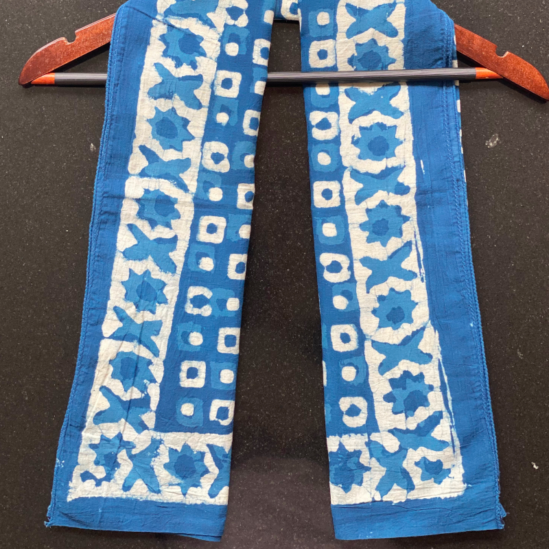 Indigo cotton scarf - Image 3
